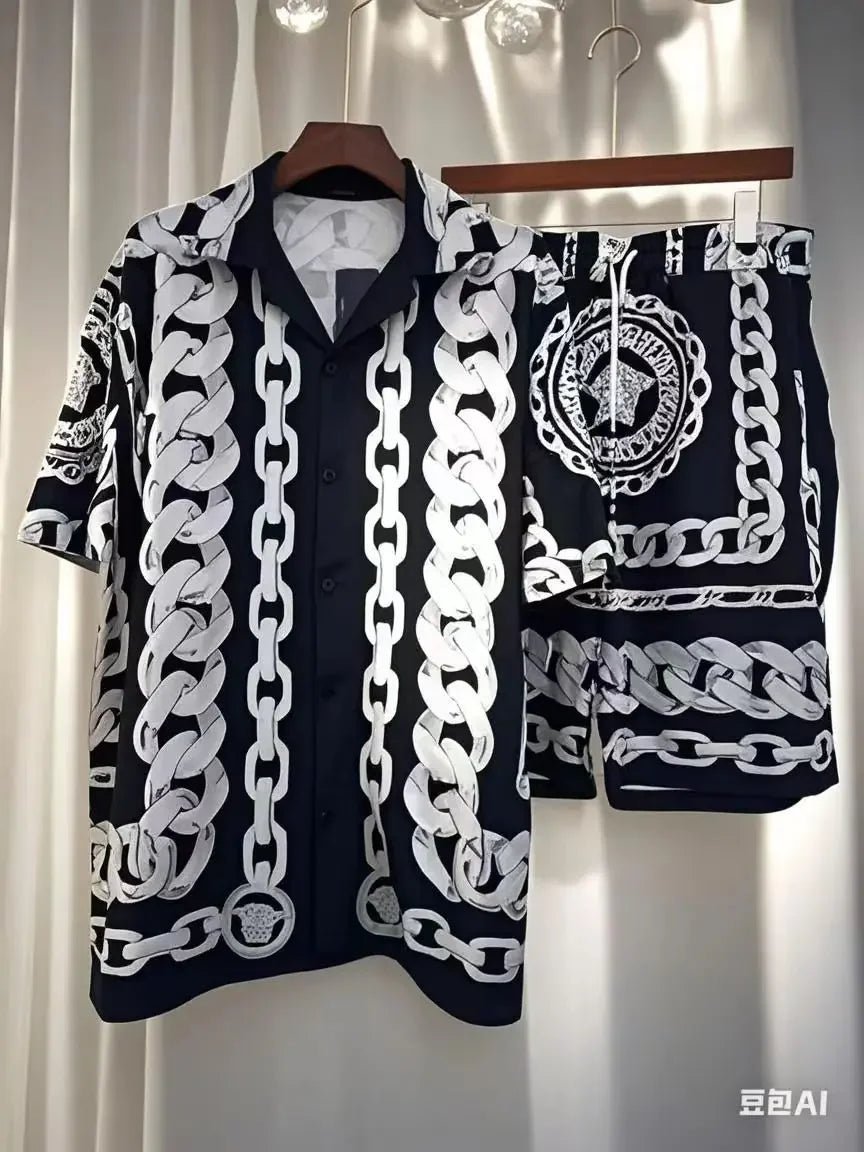 Fashion Men's Sets 2025 Runway Luxury famous Brand European Design party style - La Tienda Bella
