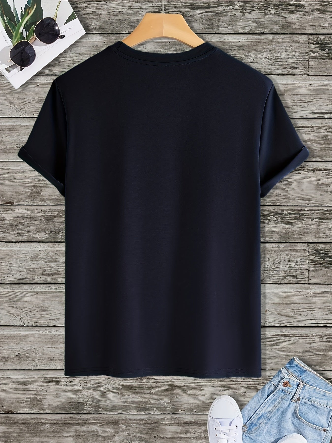 Fishing Print T Shirt, Tees For Men, Casual Short Sleeve T-shirt For Summer - La Tienda Bella