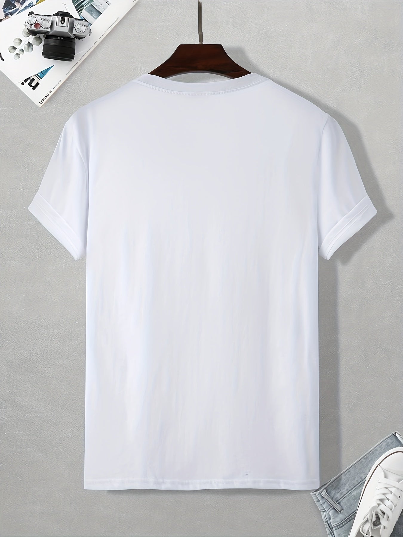 Fishing Print T Shirt, Tees For Men, Casual Short Sleeve T-shirt For Summer - La Tienda Bella