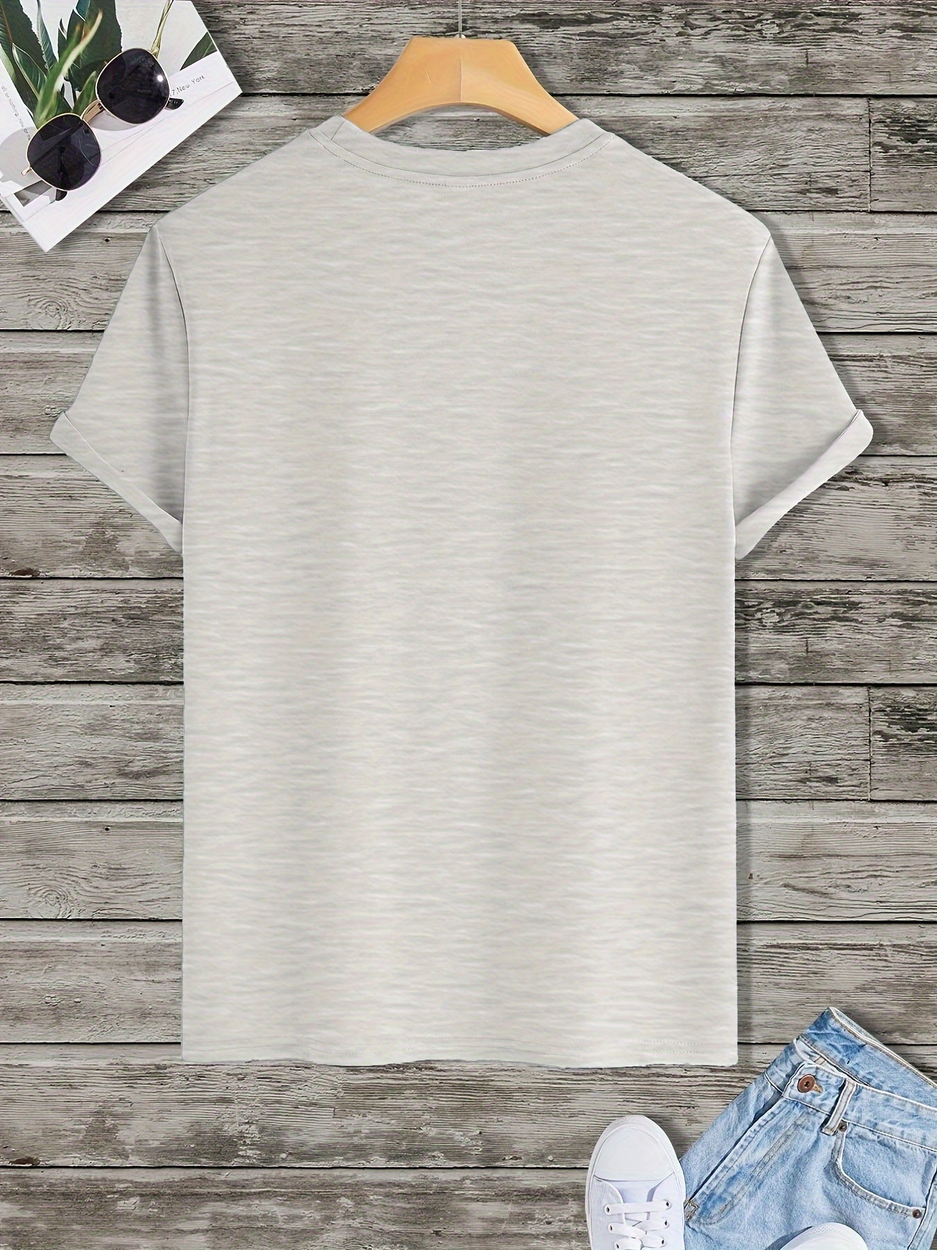 Fishing Print T Shirt, Tees For Men, Casual Short Sleeve T-shirt For Summer - La Tienda Bella