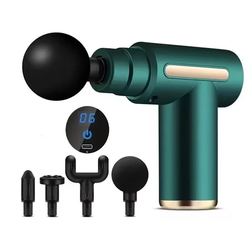 Fitness Muscle Relaxer Fascia Gun Rechargeable Portable Full Body Cervical Massager Mini Multi Speed Adjustable Massage Gun - La Tienda Bella
