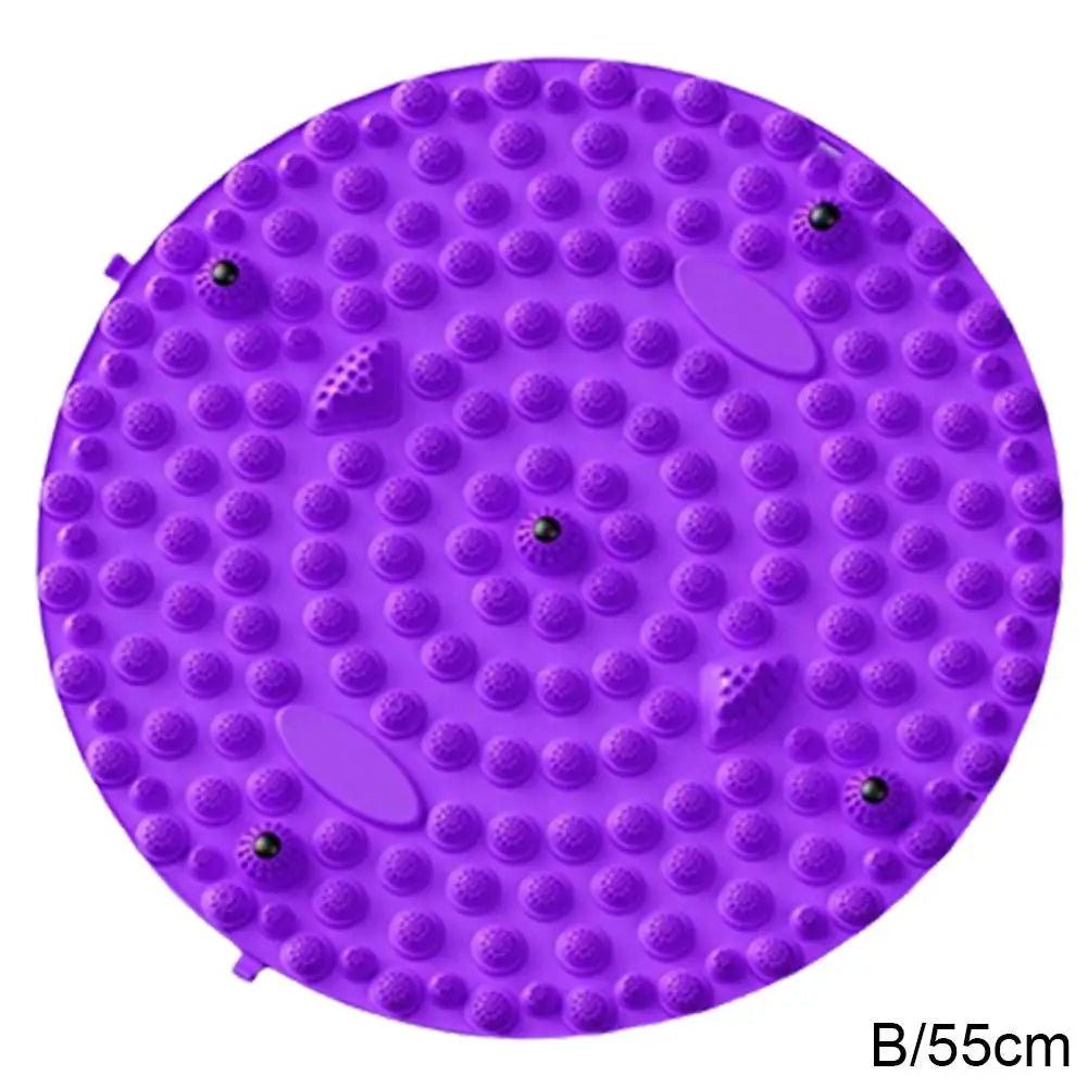 Foot Yoga Massage Acupressure Board Mat Muscle Relaxation Round Exercise Mat Fitness Foot Training Massage Acupressure Mat - La Tienda Bella