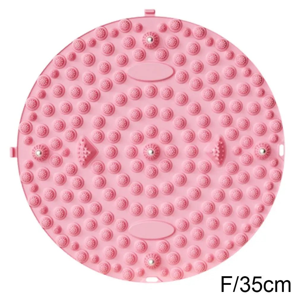 Foot Yoga Massage Acupressure Board Mat Muscle Relaxation Round Exercise Mat Fitness Foot Training Massage Acupressure Mat - La Tienda Bella
