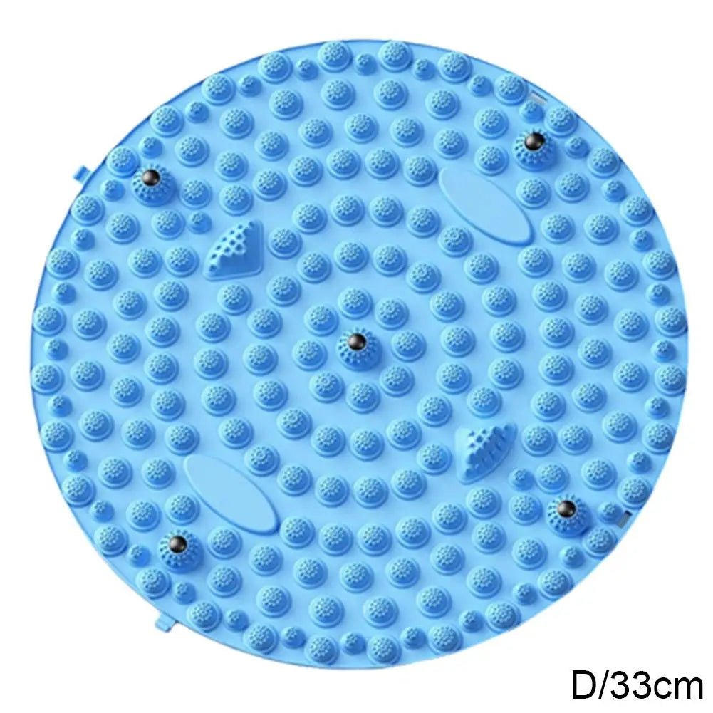 Foot Yoga Massage Acupressure Board Mat Muscle Relaxation Round Exercise Mat Fitness Foot Training Massage Acupressure Mat - La Tienda Bella