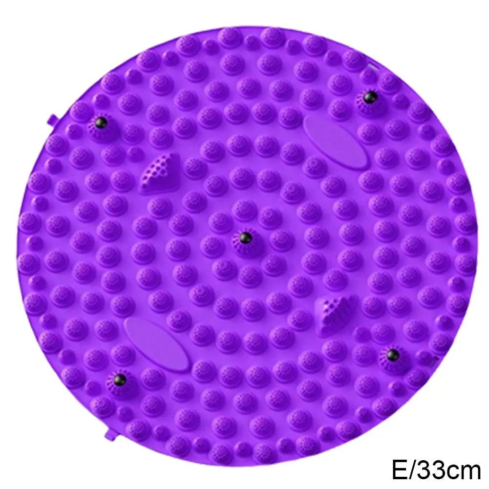Foot Yoga Massage Acupressure Board Mat Muscle Relaxation Round Exercise Mat Fitness Foot Training Massage Acupressure Mat - La Tienda Bella