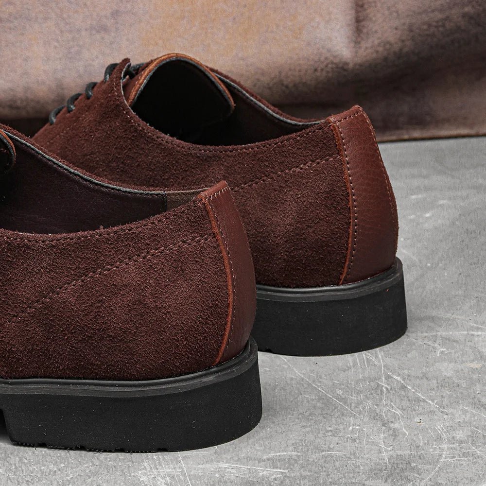 Genuine Leather Men Derby Shoes Thick Sole Men Casual shoes Men Leather Shoes - La Tienda Bella