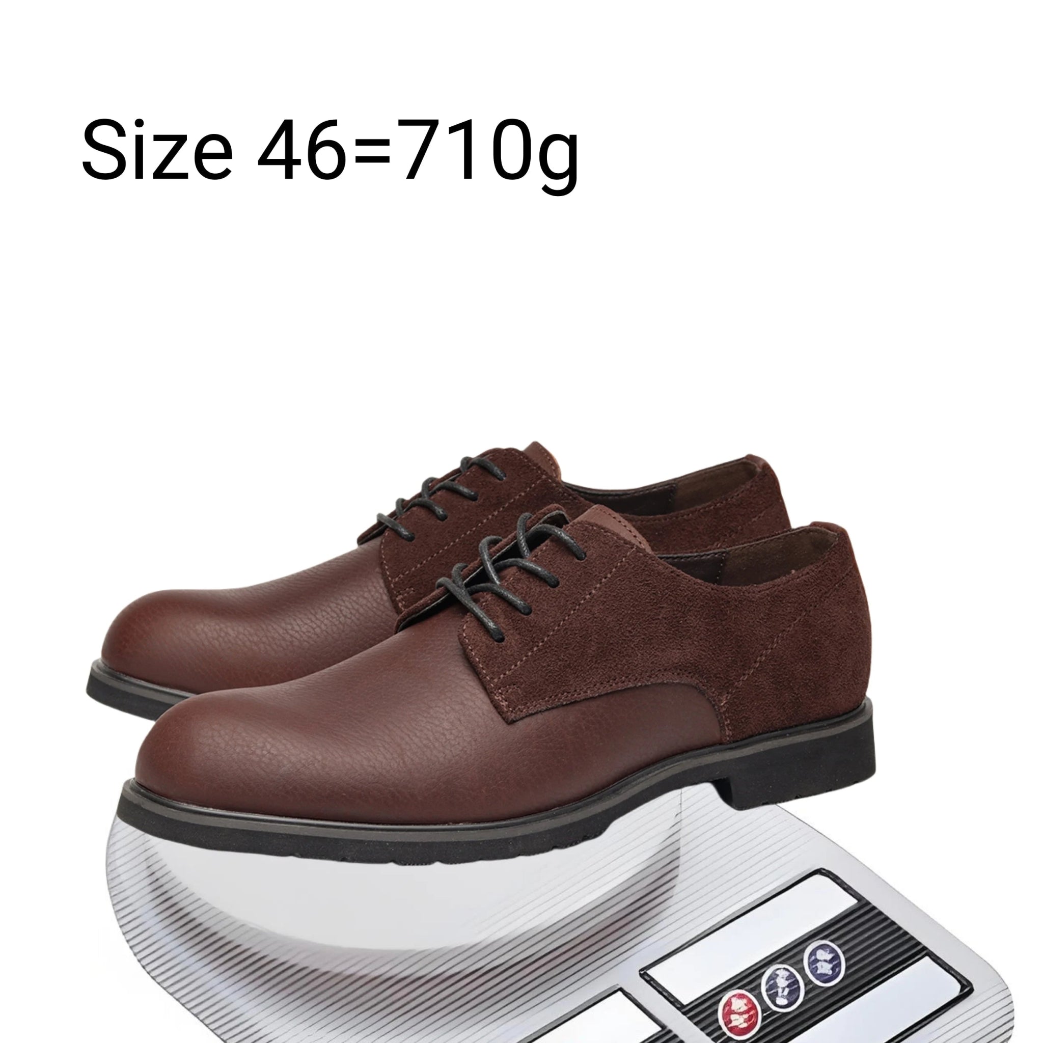 Genuine Leather Men Derby Shoes Thick Sole Men Casual shoes Men Leather Shoes - La Tienda Bella