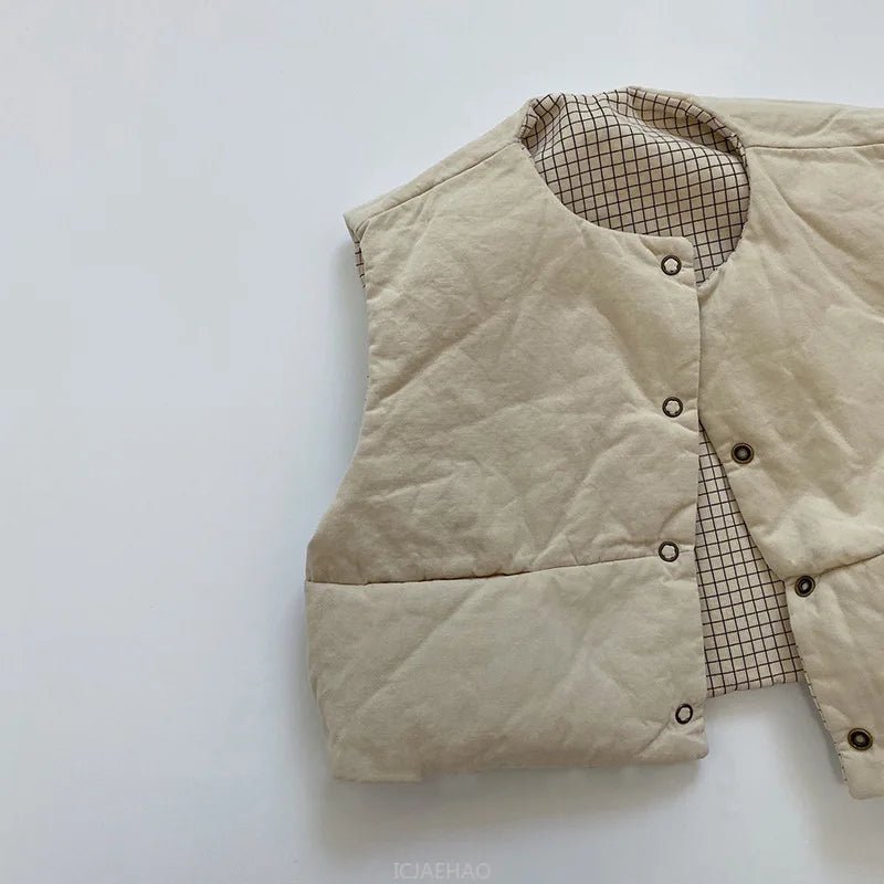 Girls Winter Clothes Boys Sleevless Jacket Toddler Baby Kids Single Breasted Vest Coat Children Outwear Waistcoats New Autumn - La Tienda Bella