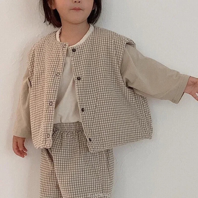 Girls Winter Clothes Boys Sleevless Jacket Toddler Baby Kids Single Breasted Vest Coat Children Outwear Waistcoats New Autumn - La Tienda Bella