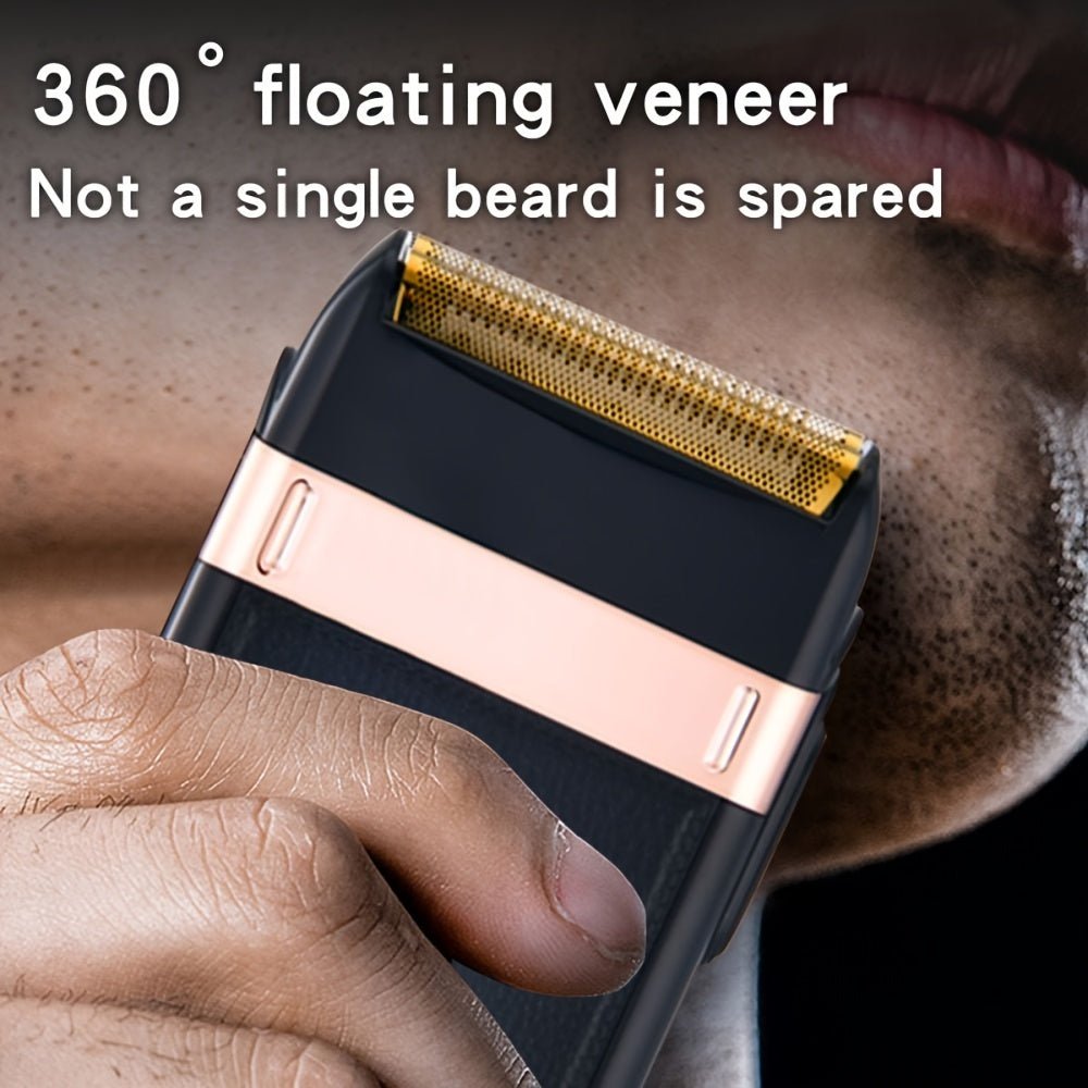 Hair Clipper Three Set, Professional Hair Clippers Trimmer & Electric Foil Shavers Set Beard Trimmer for Men Cordless T - Blade Hair Trimmer Electric Razor, Men'S Beard Grooming Kit - La Tienda Bella