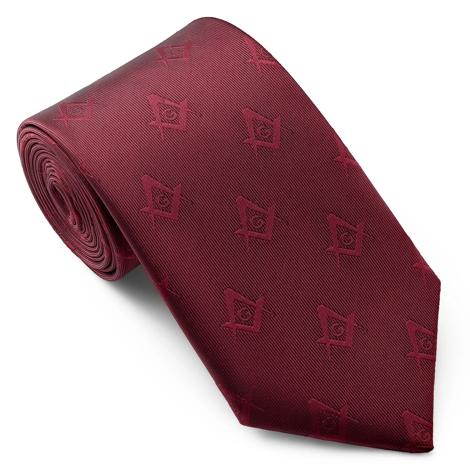 HAWSON New Design Masonic neckties for men Compass G Letter Pattern for Freemason Members 8CM Polyester Tie Party Gift - La Tienda Bella