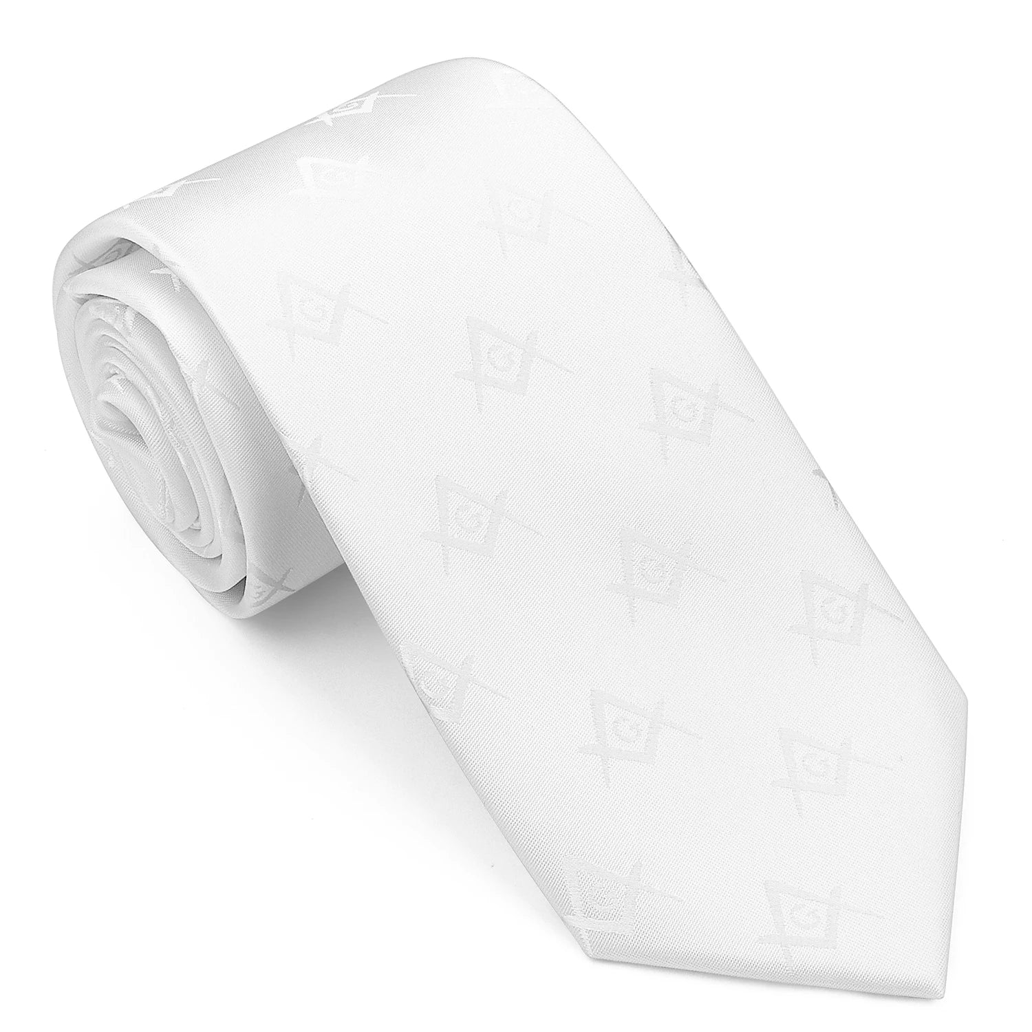 HAWSON New Design Masonic neckties for men Compass G Letter Pattern for Freemason Members 8CM Polyester Tie Party Gift - La Tienda Bella