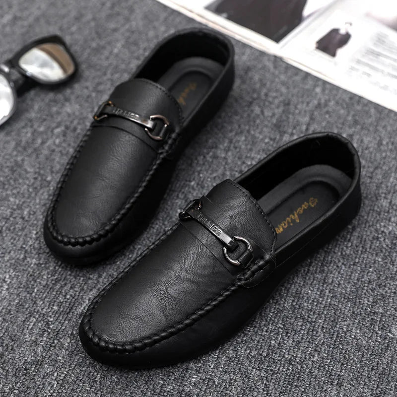 High Quality Leather Men Casual Shoes Comfortable Light Men Loafers Formal Men Dress Shoes Breathable Slip on Men Driving Shoes - La Tienda Bella
