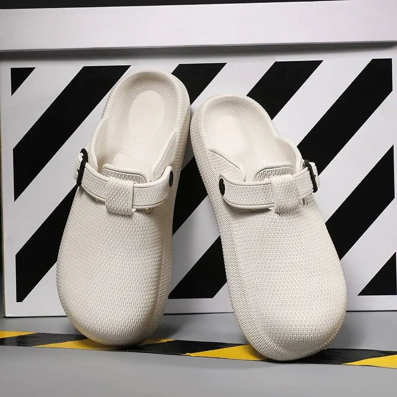 Kidmi Fashion Men Clogs Slippers Men Garden Shoes Summer Nonslip Beach Slippers Men EVA Flat Sandals Casual Waterproof Men Shoes - La Tienda Bella