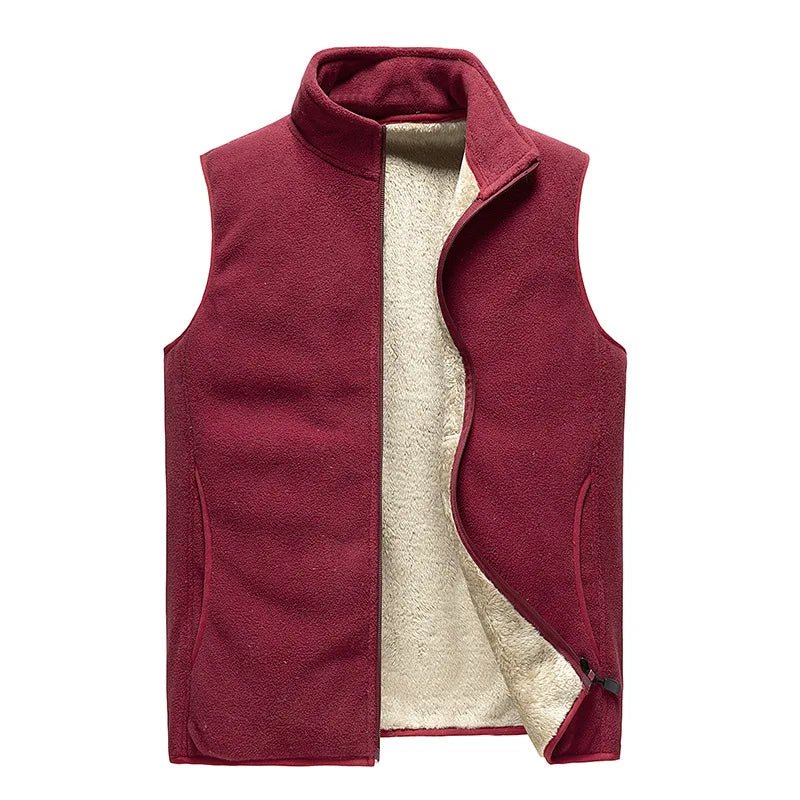 lamb cashmere waistcoat for men Brand Winter Jacket Men Vest Men Zipper Mens Jacket Sleeveless Casual Winter Waistcoat Men S - 8XL - La Tienda Bella