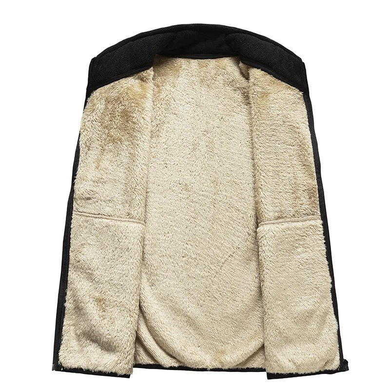 lamb cashmere waistcoat for men Brand Winter Jacket Men Vest Men Zipper Mens Jacket Sleeveless Casual Winter Waistcoat Men S - 8XL - La Tienda Bella