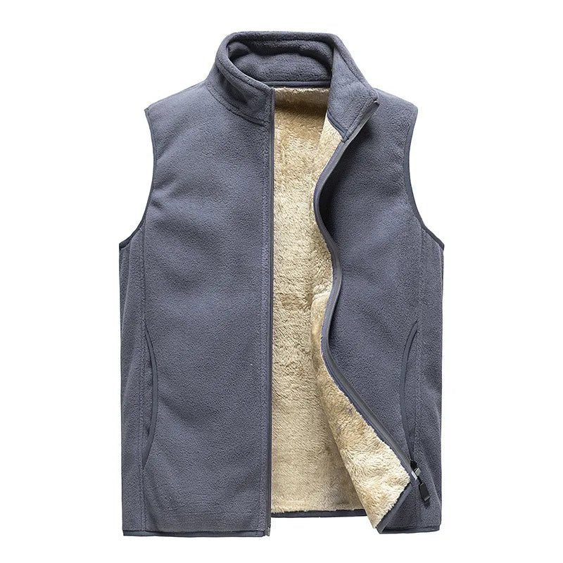 lamb cashmere waistcoat for men Brand Winter Jacket Men Vest Men Zipper Mens Jacket Sleeveless Casual Winter Waistcoat Men S - 8XL - La Tienda Bella