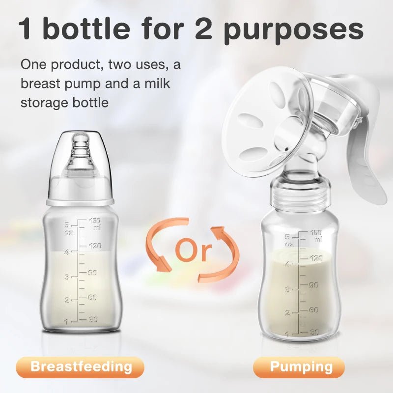 MAMIJOY Breast Pump Baby Nipple Manual Suction Milk Pump Feeding Breasts Pumps Milk Bottle Sucking - La Tienda Bella