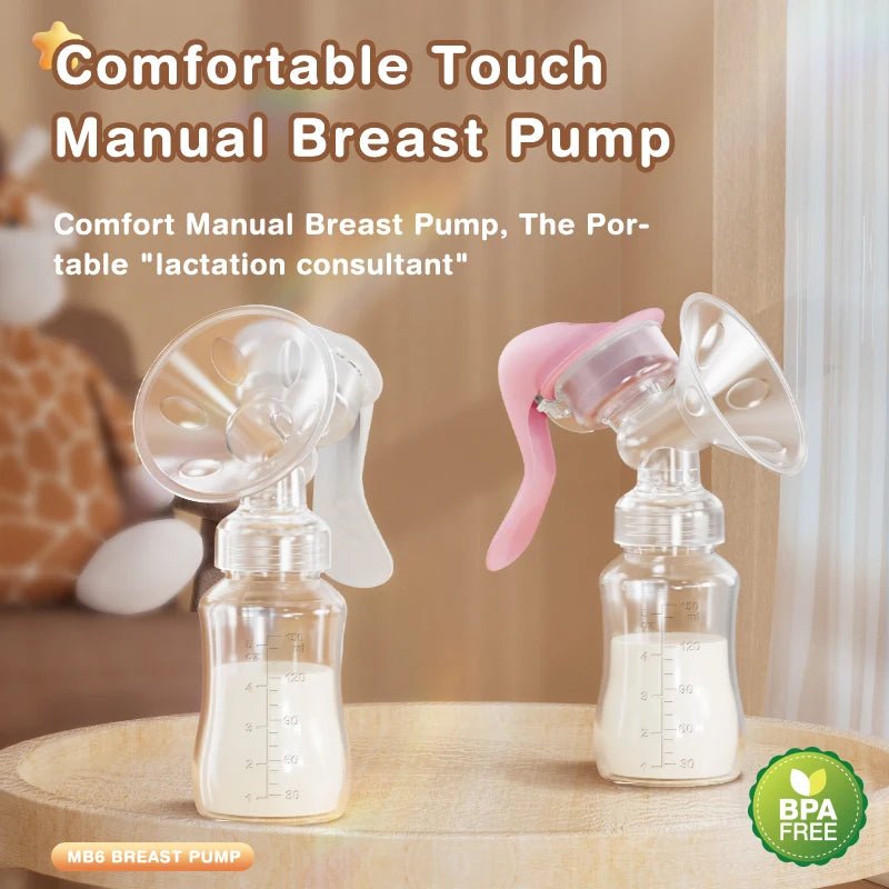 MAMIJOY Breast Pump Baby Nipple Manual Suction Milk Pump Feeding Breasts Pumps Milk Bottle Sucking - La Tienda Bella