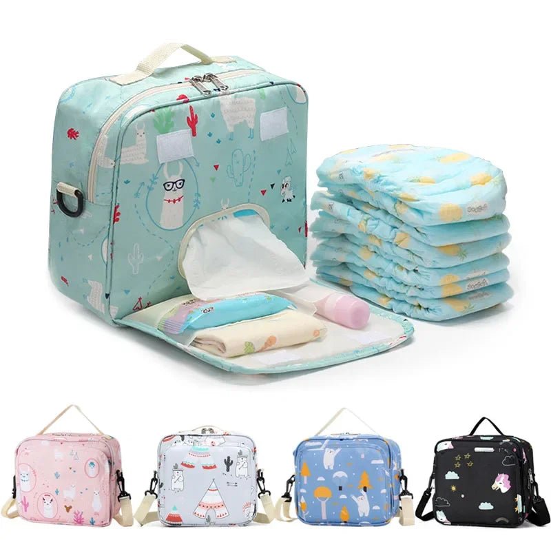Maternity Bag Baby Diaper Bags for Disposable Reusable Fashion Prints Wet Diaper Bag Double Handle Wetbags- La Tienda Bella