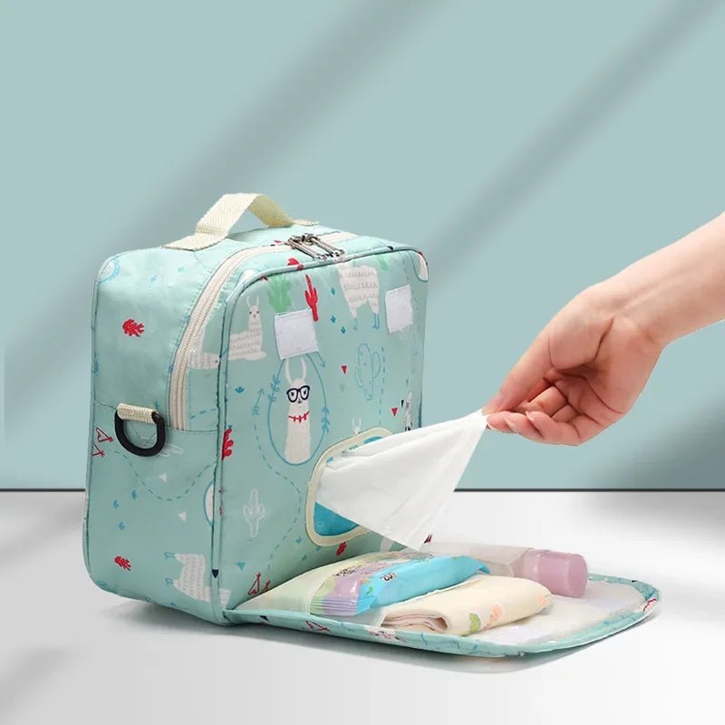 Maternity Bag Baby Diaper Bags for Disposable Reusable Fashion Prints Wet Diaper Bag Double Handle Wetbags- La Tienda Bella