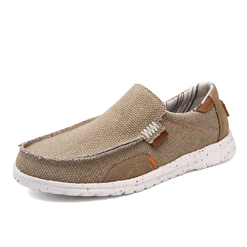 Men Canvas Shoes Slip On Loafers Summer Breathable Sneakers Men Comfty Casual Men Shoes Lightweight Flats Men Walking Zapatos - La Tienda Bella