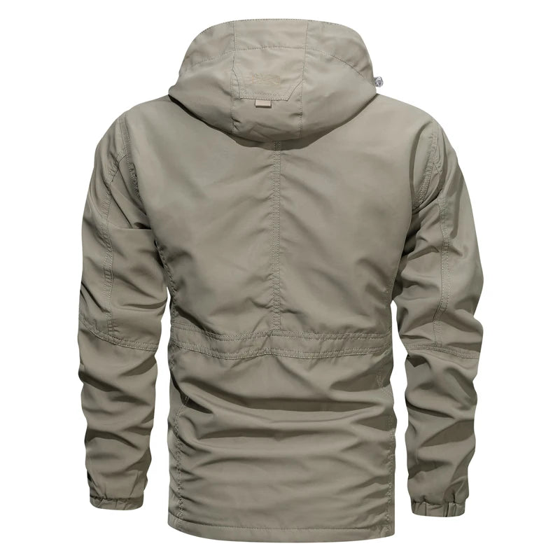 Men Outdoor Jacket Spring Autumn New Hooded Casual Jacket Men Windproof Windbreaker Coat Men Camping Lnterchange Jacket Men - La Tienda Bella