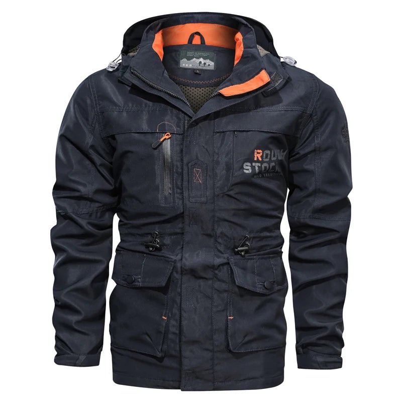 Men Outdoor Jacket Spring Autumn New Hooded Casual Jacket Men Windproof Windbreaker Coat Men Camping Lnterchange Jacket Men - La Tienda Bella