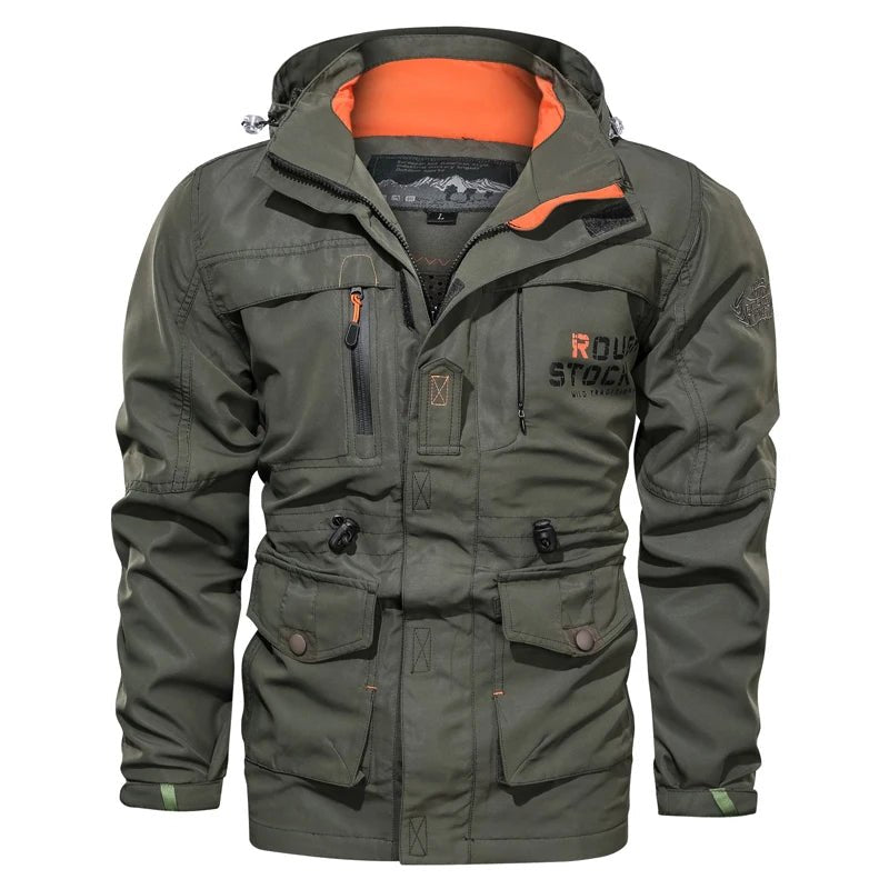 Men Outdoor Jacket Spring Autumn New Hooded Casual Jacket Men Windproof Windbreaker Coat Men Camping Lnterchange Jacket Men - La Tienda Bella