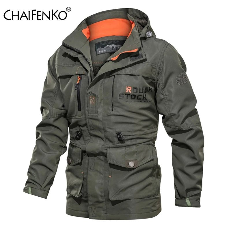Men Outdoor Jacket Spring Autumn New Hooded Casual Jacket Men Windproof Windbreaker Coat Men Camping Lnterchange Jacket Men - La Tienda Bella