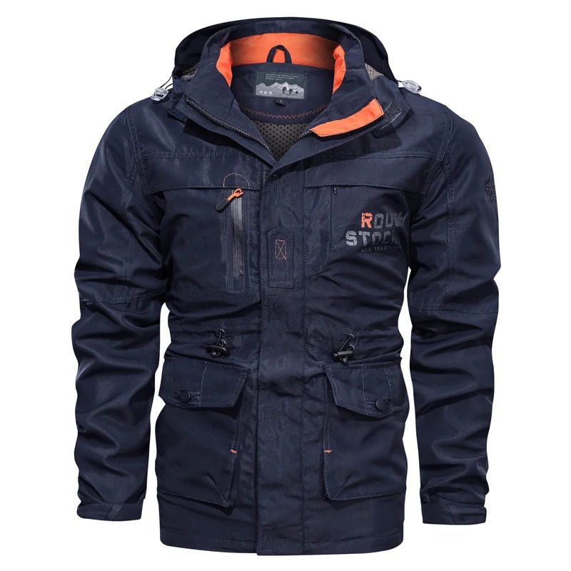 Men Outdoor Jacket Spring Autumn New Hooded Casual Jacket Men Windproof Windbreaker Coat Men Camping Lnterchange Jacket Men - La Tienda Bella