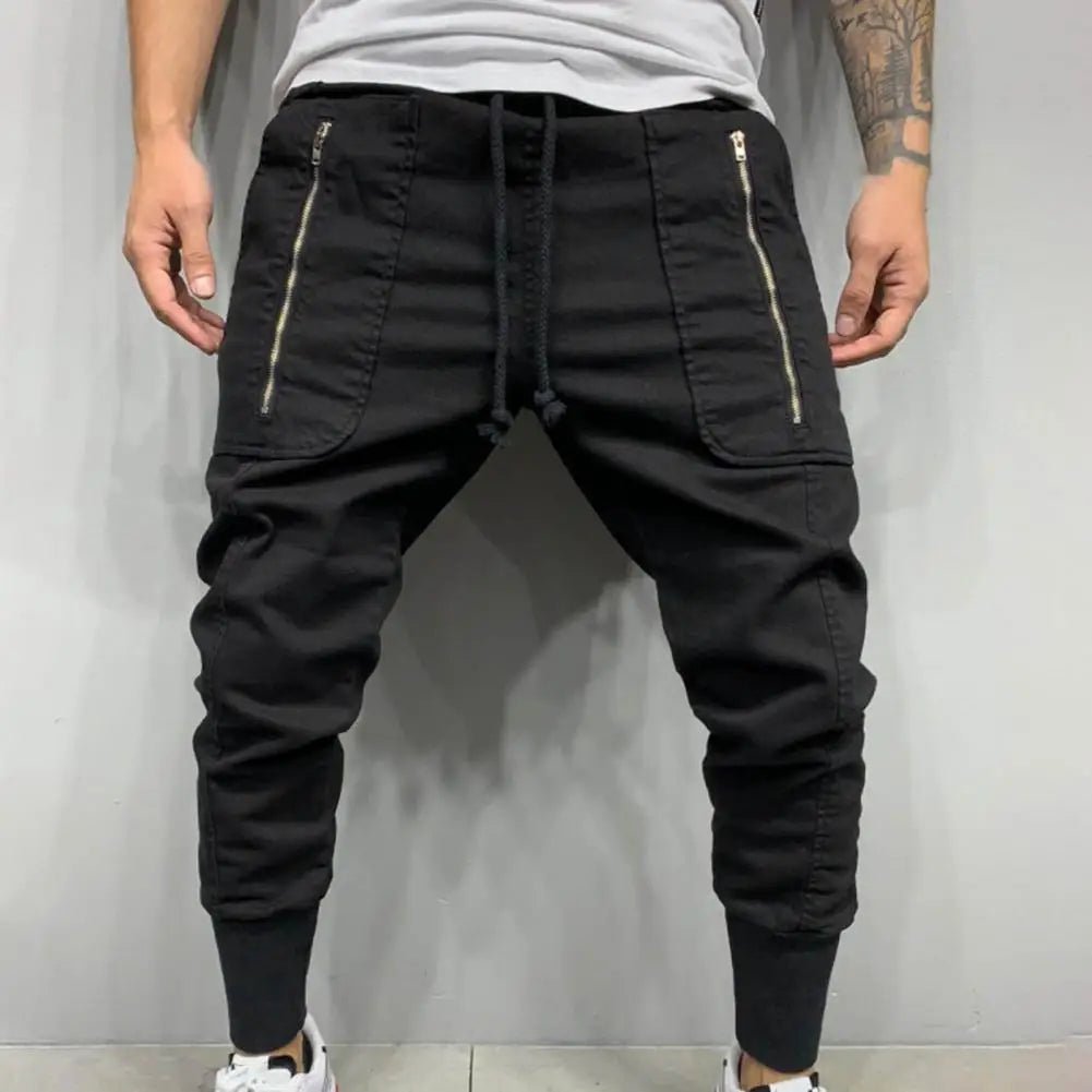 Men Pants Drawstring Men Sweatpants Simplicity Fashionable Fantastic Fashion Men Long Cargo Trousers - La Tienda Bella