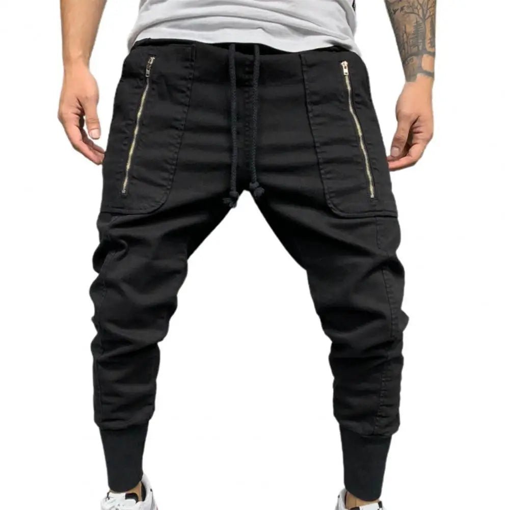Men Pants Drawstring Men Sweatpants Simplicity Fashionable Fantastic Fashion Men Long Cargo Trousers - La Tienda Bella