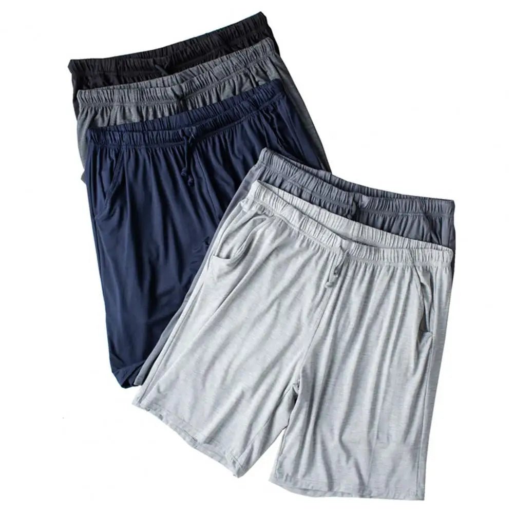Men Silky Shorts Modal Summer Men Pajama Shorts Stay Cool Comfortable Men Shorts All - match Drawstring Shorts Men Accessories - La Tienda Bella