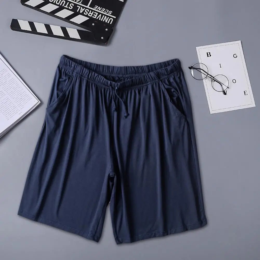 Men Silky Shorts Modal Summer Men Pajama Shorts Stay Cool Comfortable Men Shorts All - match Drawstring Shorts Men Accessories - La Tienda Bella