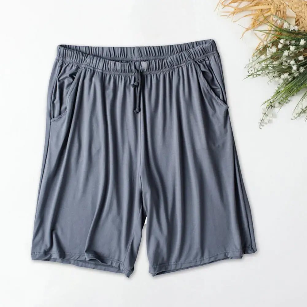 Men Silky Shorts Modal Summer Men Pajama Shorts Stay Cool Comfortable Men Shorts All - match Drawstring Shorts Men Accessories - La Tienda Bella