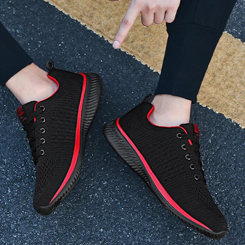 Men Sneakers Lightweight Men Casual Shoes Plus Size Men Sport Shoes Non - Slip Mesh Breathable Shoes Men Flats Walking Shoes - La Tienda Bella