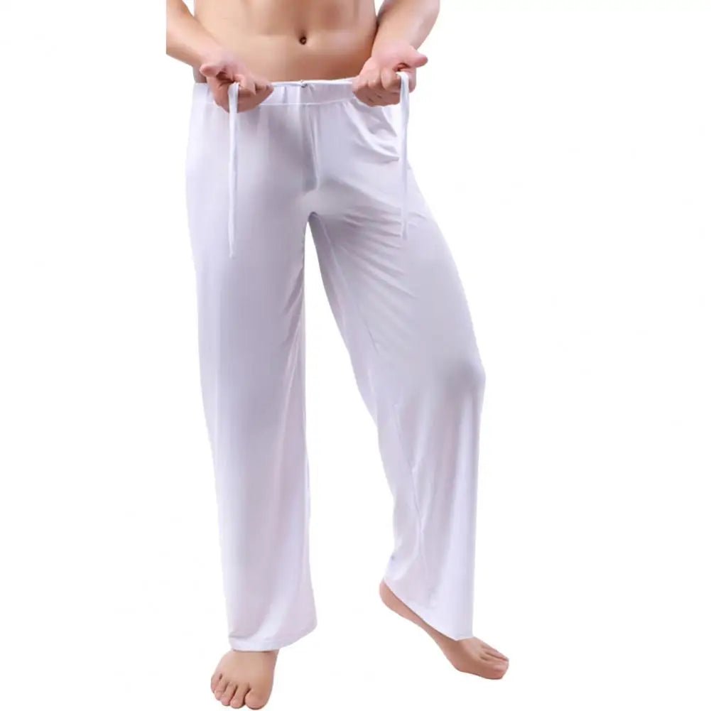 Men Sweatpants Trendy Soft Pajama Pants For Men Quick Dry Straight Full Length Men Gym Pants Men Clothing - La Tienda Bella