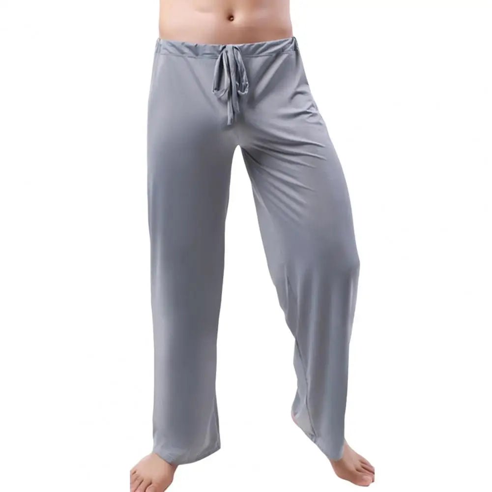 Men Sweatpants Trendy Soft Pajama Pants For Men Quick Dry Straight Full Length Men Gym Pants Men Clothing - La Tienda Bella