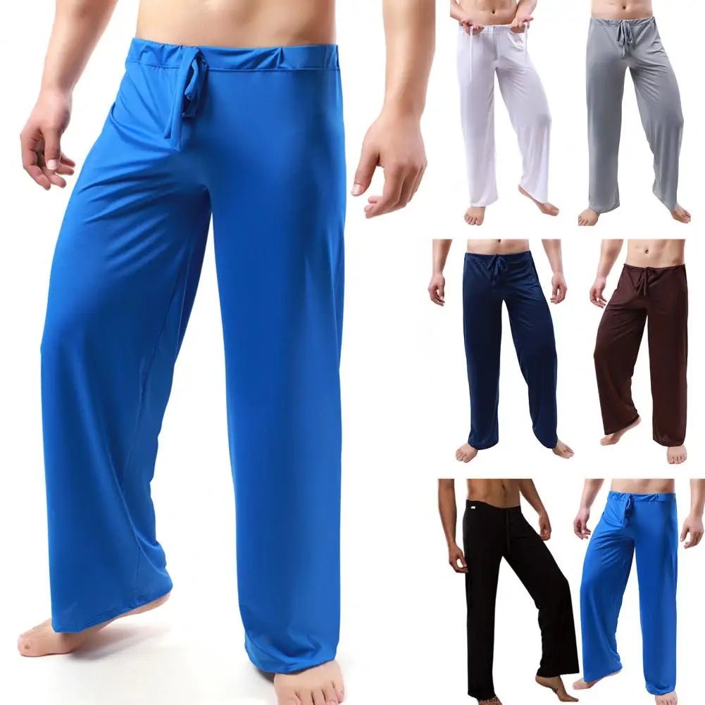 Men Sweatpants Trendy Soft Pajama Pants For Men Quick Dry Straight Full Length Men Gym Pants Men Clothing - La Tienda Bella