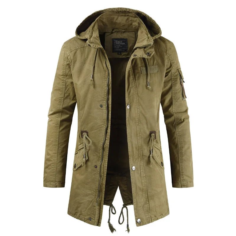 Men's Winter Hoody Parka - Fleece Windbreaker Jacket - La Tienda Bella