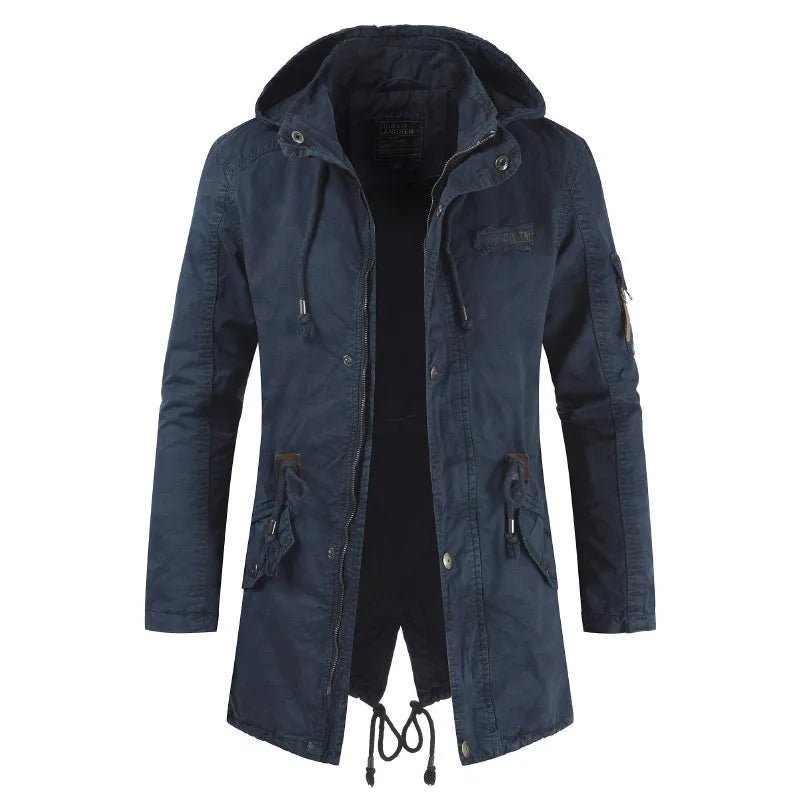 Men's Winter Hoody Parka - Fleece Windbreaker Jacket - La Tienda Bella