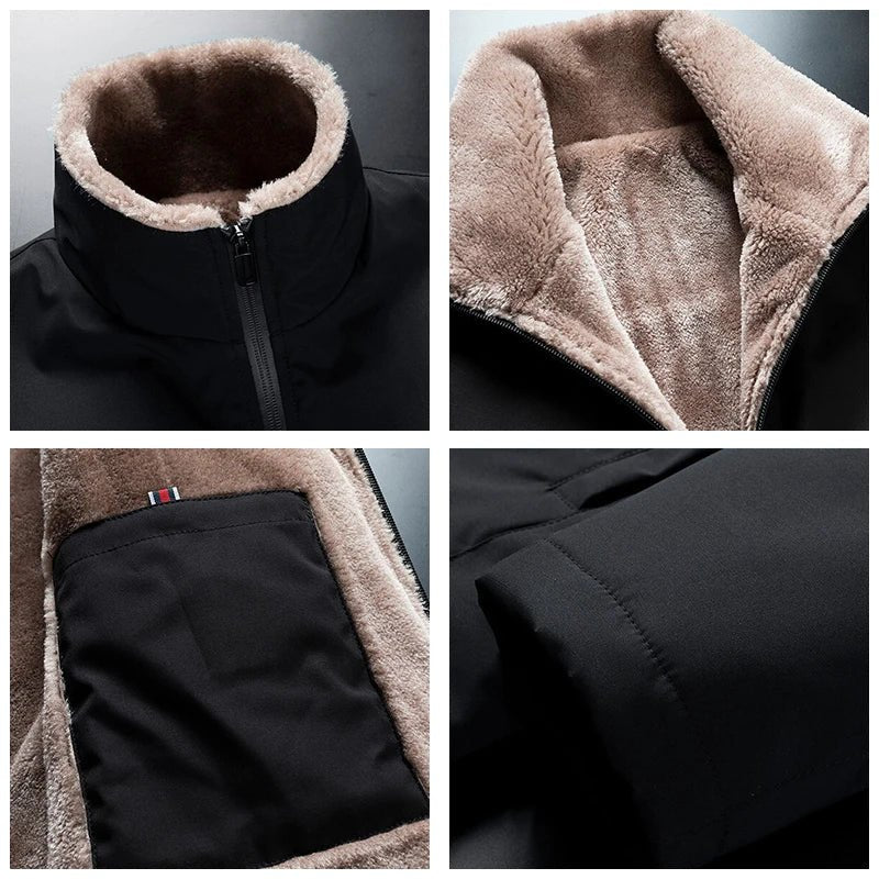 Men Winter Windproof Warm Thick Fleece Jacket Men Fashion Casual Coat Men Autumn Brand Outwear Outdoor Classic Jacket Men - La Tienda Bella