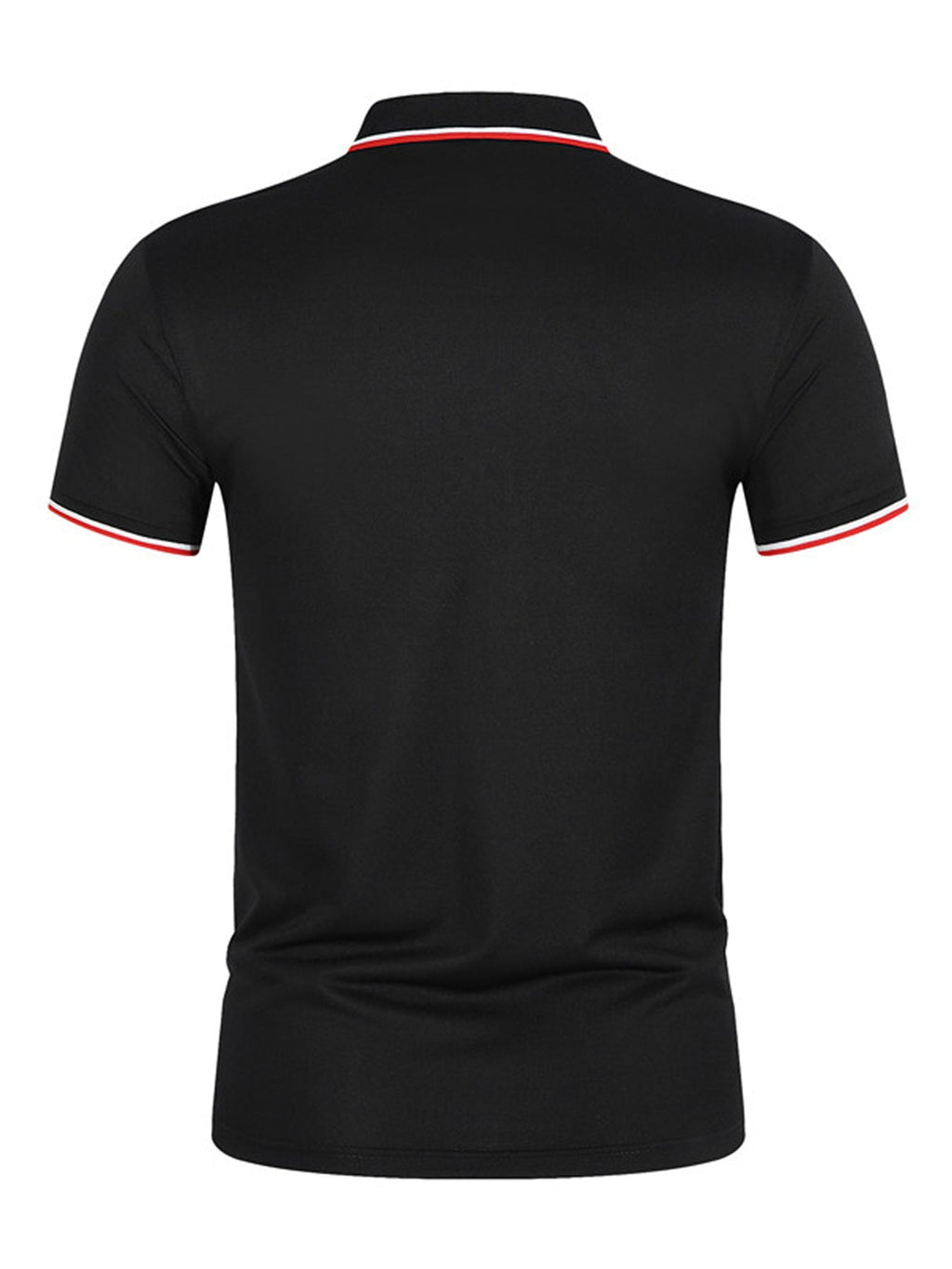 Men'S Breathable Casual Polo Shirt With Shark Fin Design - V - Neck, Short Sleeve, Summer Golf & Tennis Top In Black, Navy, Blue, And Dark Green Polo Shirt For Men Golf Polo Shirt For Men - La Tienda Bella
