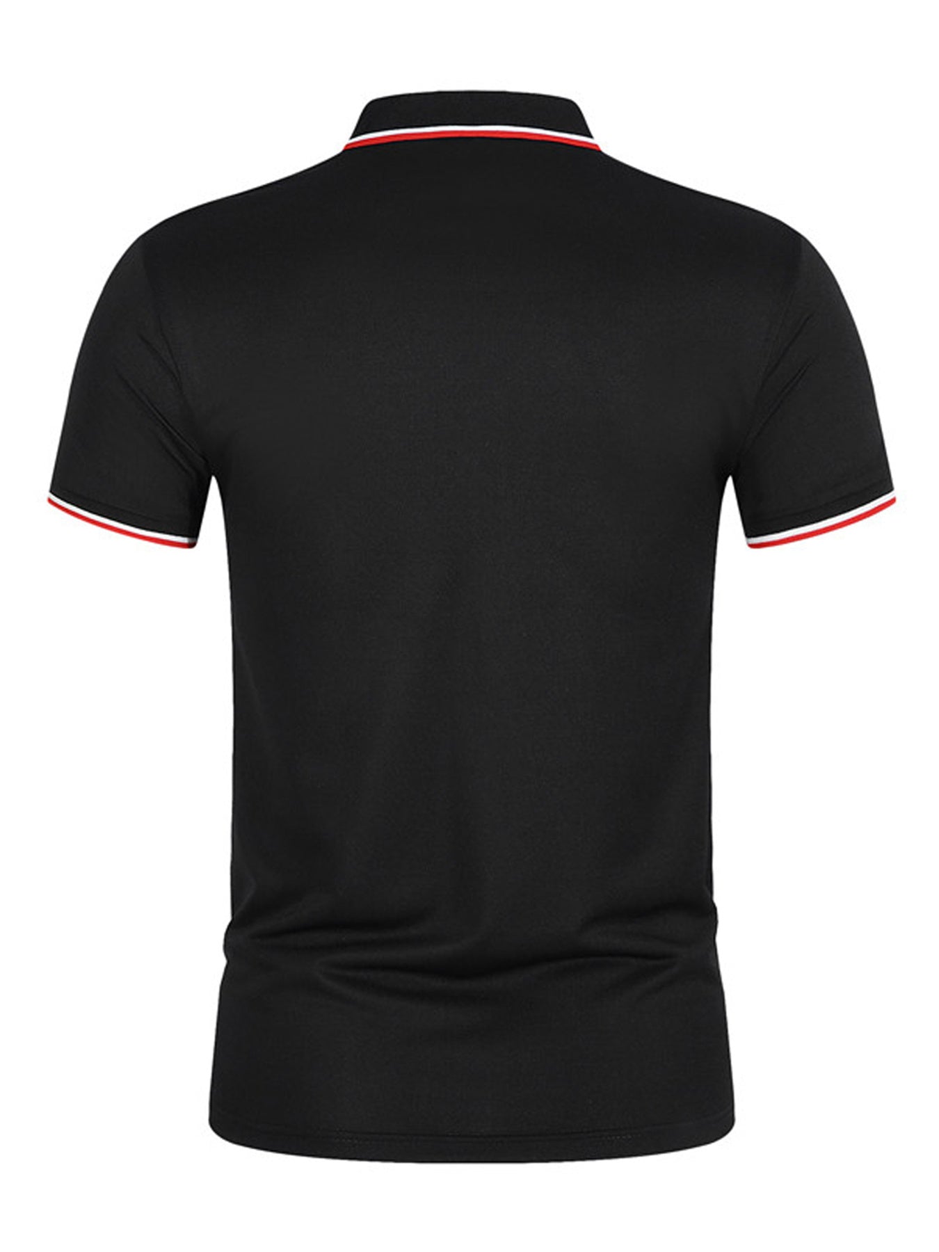 Men'S Breathable Casual Polo Shirt With Shark Fin Design - V - Neck, Short Sleeve, Summer Golf & Tennis Top In Black, Navy, Blue, And Dark Green Polo Shirt For Men Golf Polo Shirt For Men - La Tienda Bella
