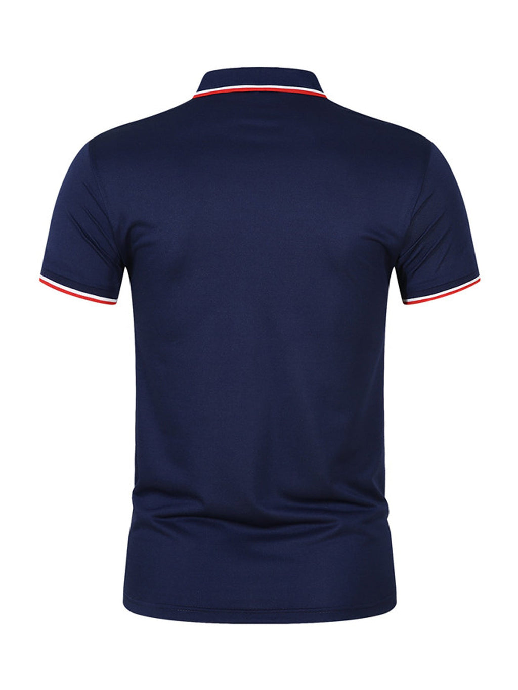 Men'S Breathable Casual Polo Shirt With Shark Fin Design - V - Neck, Short Sleeve, Summer Golf & Tennis Top In Black, Navy, Blue, And Dark Green Polo Shirt For Men Golf Polo Shirt For Men - La Tienda Bella