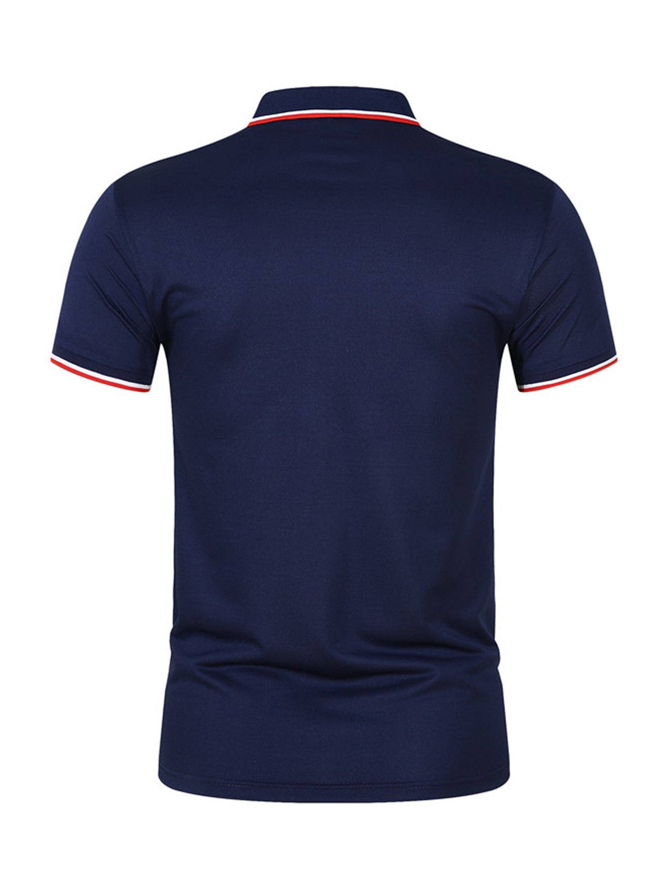 Men'S Breathable Casual Polo Shirt With Shark Fin Design - V - Neck, Short Sleeve, Summer Golf & Tennis Top In Black, Navy, Blue, And Dark Green Polo Shirt For Men Golf Polo Shirt For Men - La Tienda Bella