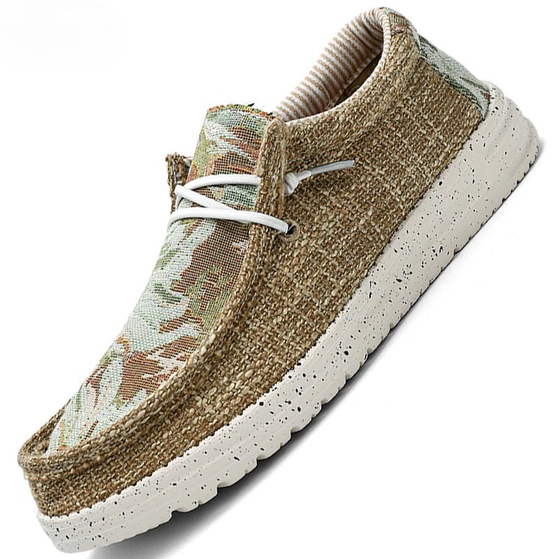 Men's Canvas Shoes Sneakers Outdoor Men Canvas Loafers Designer Graffiti Men vulcanized Flat Men Walking Moccasins Men Sneakers - La Tienda Bella