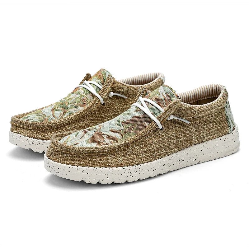 Men's Canvas Shoes Sneakers Outdoor Men Canvas Loafers Designer Graffiti Men vulcanized Flat Men Walking Moccasins Men Sneakers - La Tienda Bella
