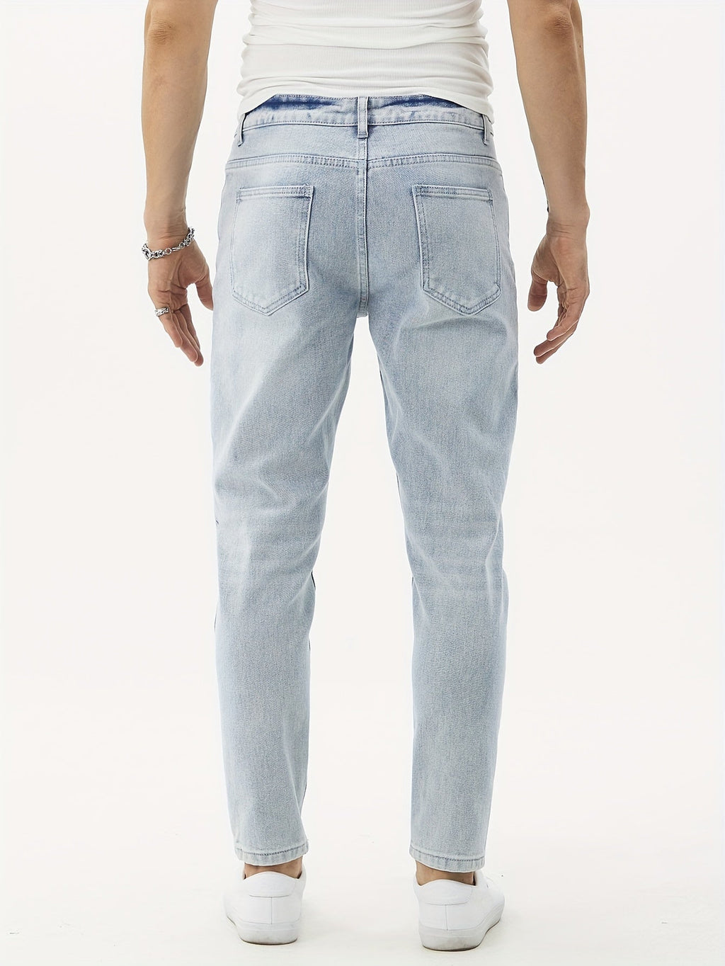Men's Regular Fit Jeans, Fashion Comfy Denim Pants For Men, Versatile For All Seasons - La Tienda Bella